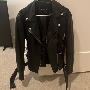 Lambskin leather jacket